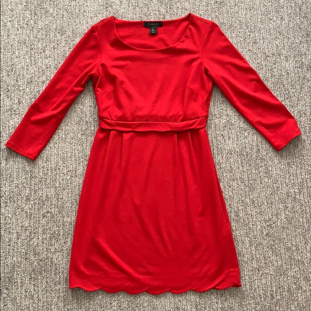 Red Tahari Dress sz 4